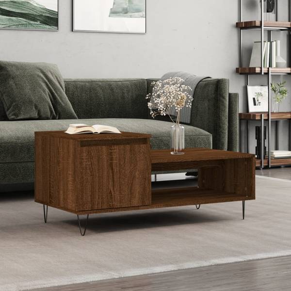 Couchtisch D638 Eiche Schwarzbraun Dekor
