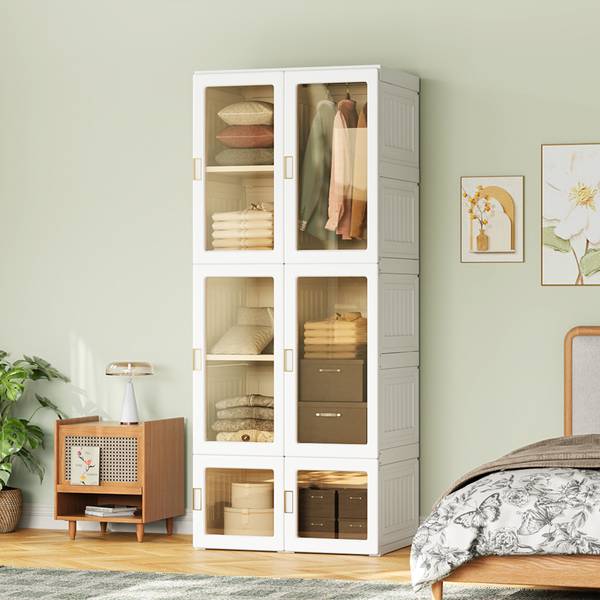 Kleiderschrank YTDHP589 Gelb - Kunststoff - 50 x 170 x 69 cm