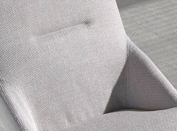 Stuhl 4132 Grau - Flachgewebe - Webstoff - 48 x 90 x 60 cm