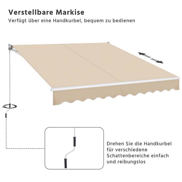Markise ARF94 Beige - 300 x 250 cm