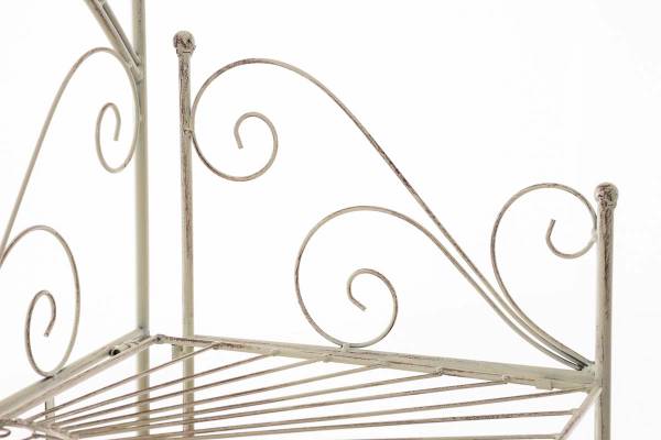 Opvouwrek Mia wit - metaal - 62 x 153 x 33 cm