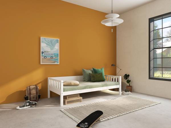 Kinder Einzelbett Viggo Weiß