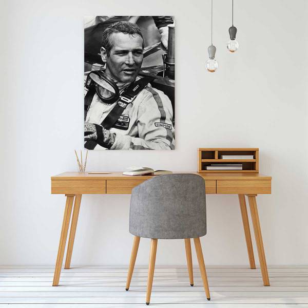 Photo célébrité Paul Newman Indianapolis 60 x 90 x 60 cm - Fibres naturelles