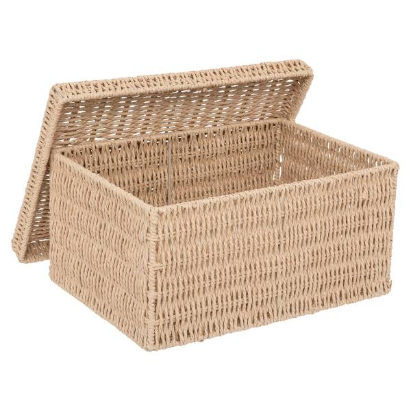 Lot de 2 boîtes range-documents KORD Beige - Papier - 24 x 15 x 32 cm