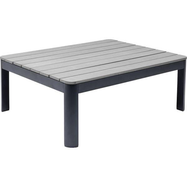 Table basse de jardin Holiday Gris - Métal - 71 x 33 x 90 cm