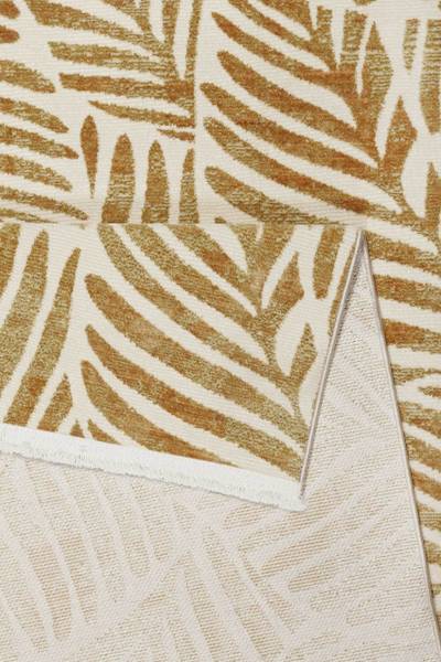 Kurzflorteppich Victoria Gold - Polyester - 80 x 2 x 150 cm