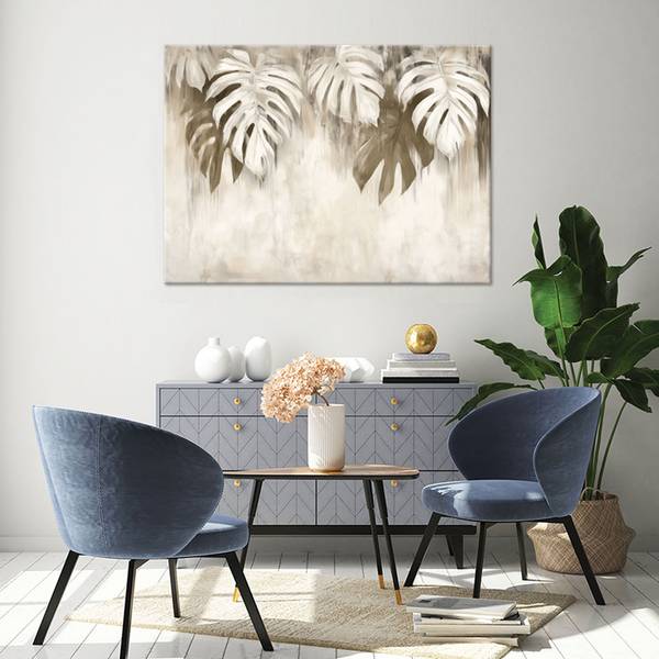 Wandbild hngende monstera-bltter kaufen | home24