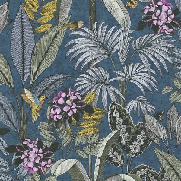 Vliestapete 387383-GU Blau - Kunststoff - 53 x 1 x 1005 cm