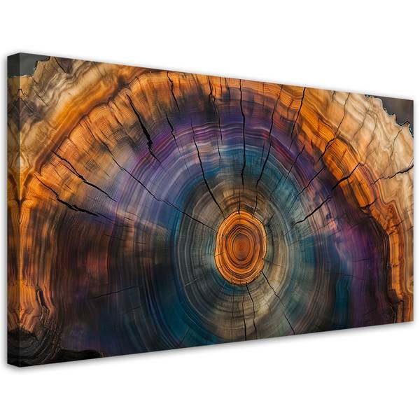 Wandbild baumringe 120 x 60 cm