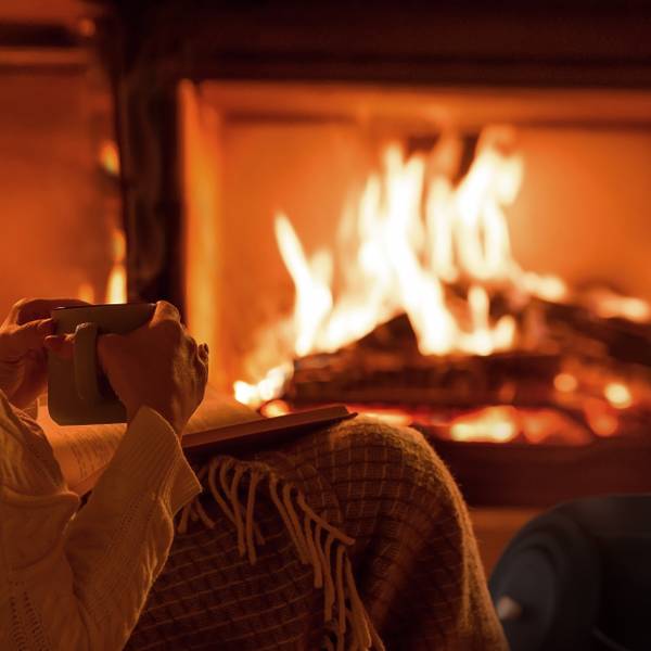 Schwarzer Ascheeimer mit Deckel 12l Schwarz - Braun - Stahl - 36 x 32 x 33 cm