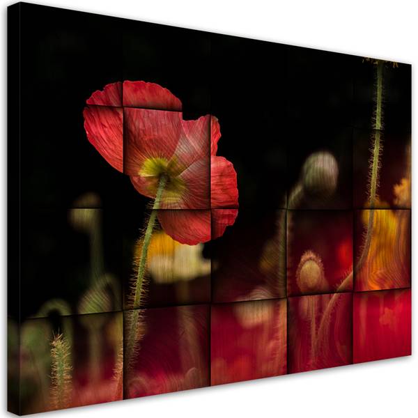 Tableau déco Fleur 60 x 40 cm