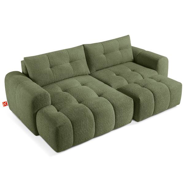 Ecksofa RAVIA Olivgrün