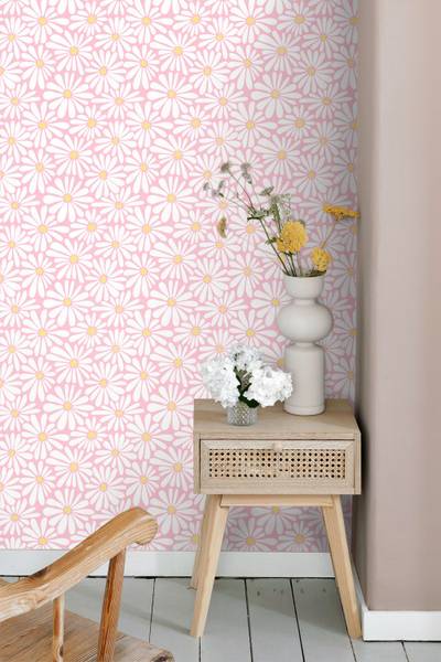 Tapete 131813 Pink - Papier - 53 x 1005 x 53 cm