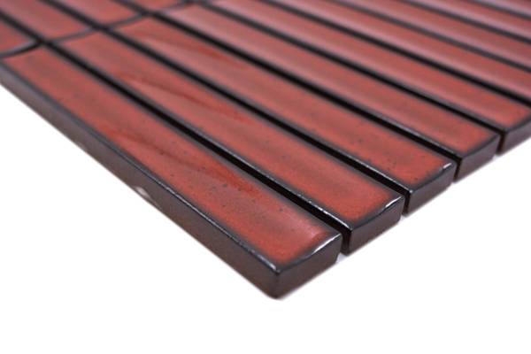 Mosaikfliesen 24-CS56 Rot - Keramik - 30 x 30 x 30 cm