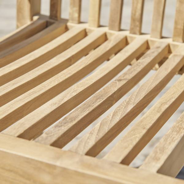 Gartensessel MALTE Beige - Massivholz - 54 x 92 x 52 cm