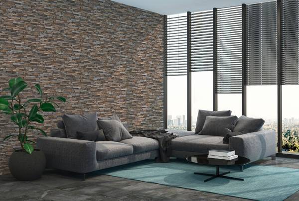 Vliestapete 914217-GU Braun - Kunststoff - 53 x 1 x 1005 cm