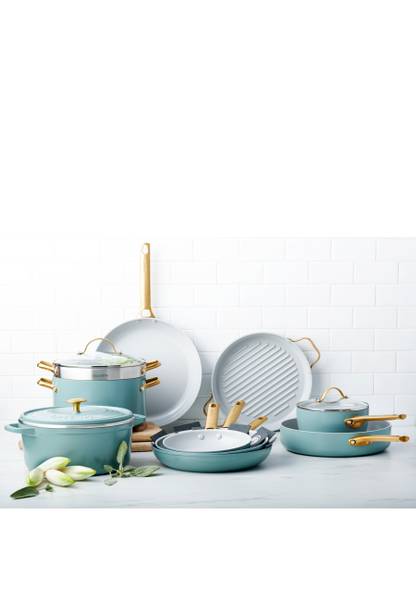 Schmorpfanne Padova Reserve Blau - Metall - 28 x 7 x 28 cm