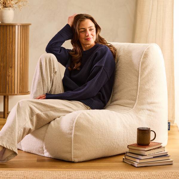 Sitzsack Swoop Cremeweiß
