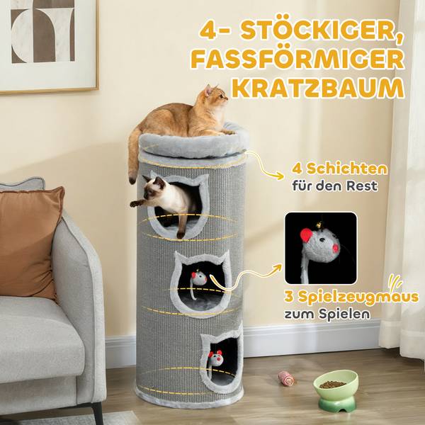 Kratztonne D30-961V00GY Grau