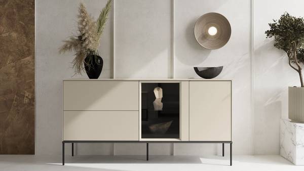 Sideboard BELLEZO Weiß - Melamin - 166 x 85 x 41 cm