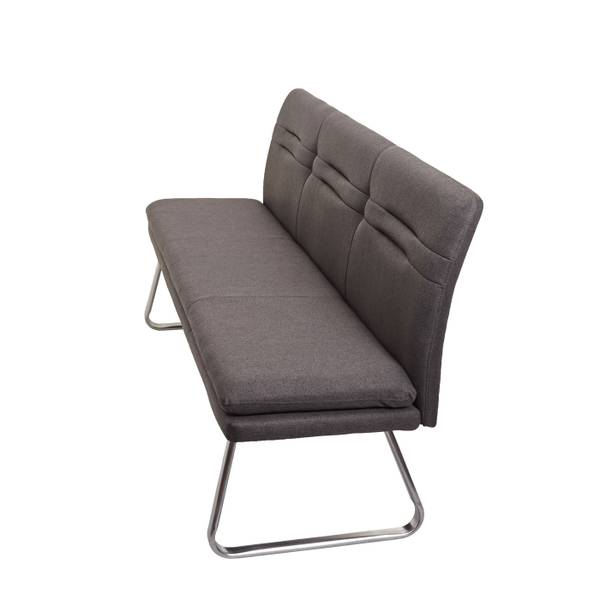 Sitzbank H70 Dunkelbraun - Silber
