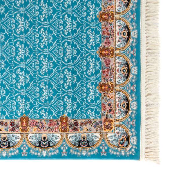 Orientteppich Ariel Blau - Naturfaser - 100 x 1 x 300 cm