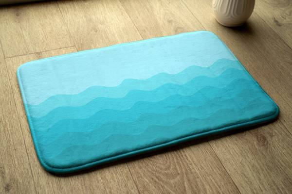 Badteppich Geometrische Wellen 75 x 45 x 75 cm