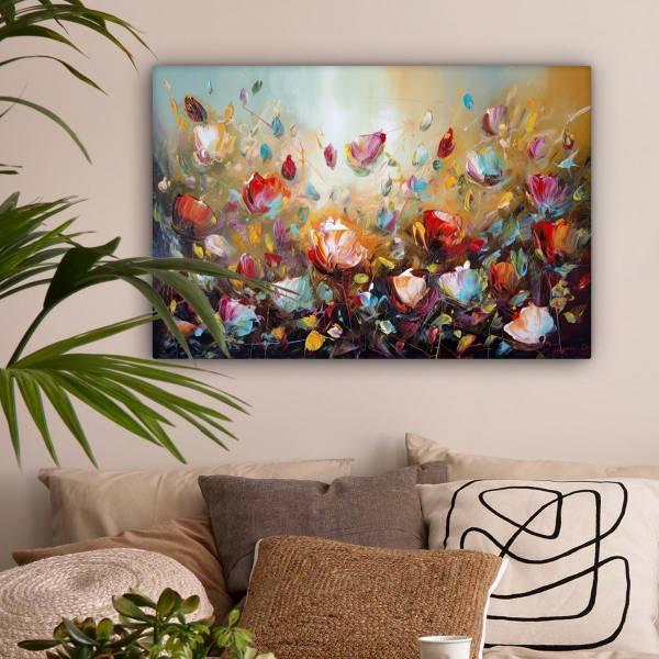LEINWANDBILD Blumen 60 x 40 x 60 cm