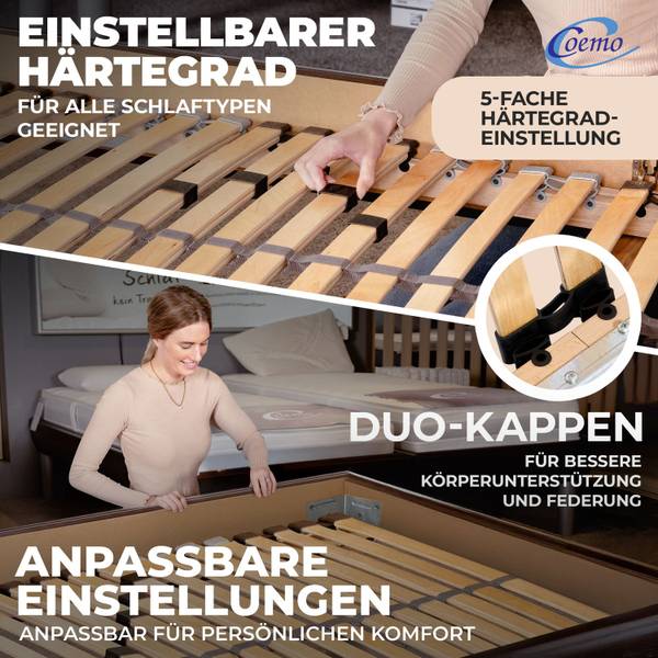 Lattenrost ERGO NV Tiefe: 90 cm