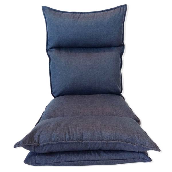 Chaise de méditation Calla Bleu - Textile - 29 x 135 x 54 cm
