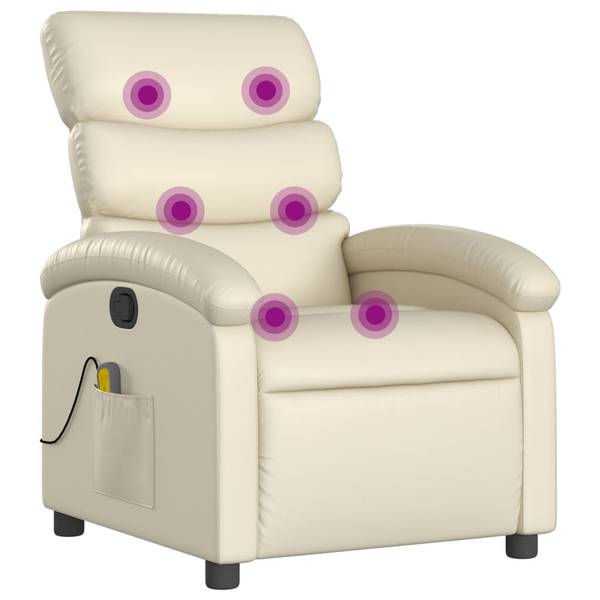Massagesessel 3032446-2 Creme - Weiß