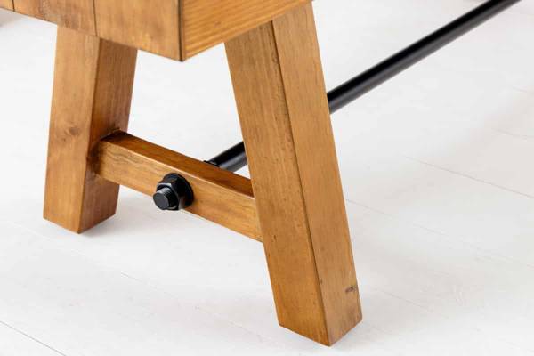 Sitzbank FINCA Braun - Eisen - 240 x 46 x 40 cm