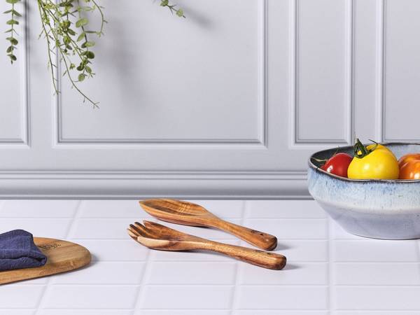 Salatbar SKOV 2-Teilig Braun - Keramik - 7 x 2 x 26 cm