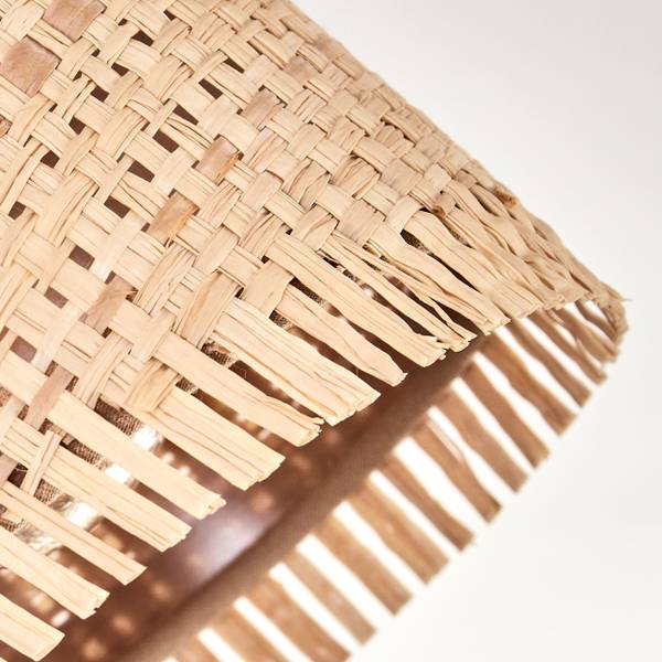 Deckenleuchte Intissans Beige - Mischgewebe - Aluminium - 16 x 27 x 178 cm