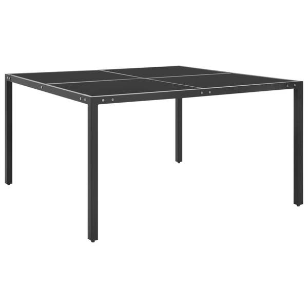 Gartentisch XT844 Grau - Glas - 130 x 72 x 130 cm