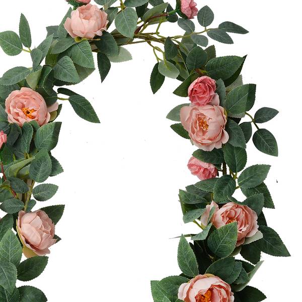 Kunstblume Girlande 47999 Pink - Kunststoff - 10 x 10 x 150 cm