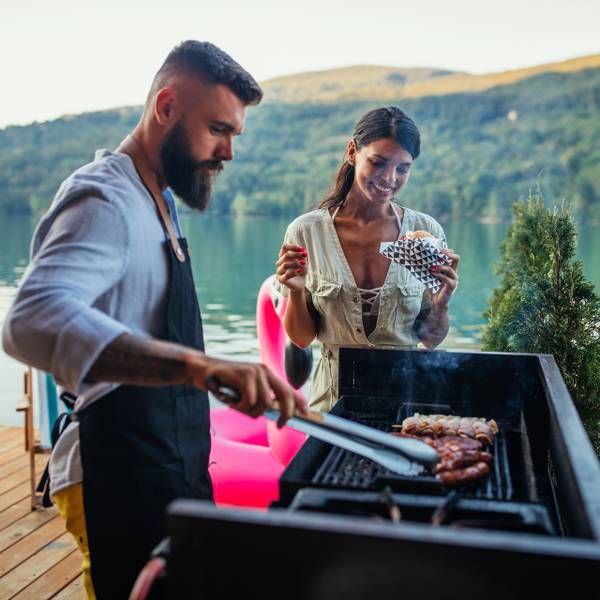 Barbecuetang met houten handgreep Aantal delen in de set: 1
