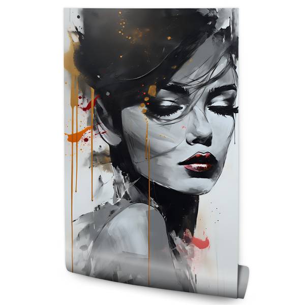 Fototapete Frau GESICHT Porträt Glamour 215 x 320 x 320 cm