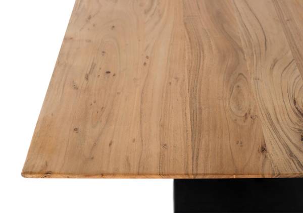 Esstisch 1628 Braun - Massivholz - 100 x 77 x 200 cm