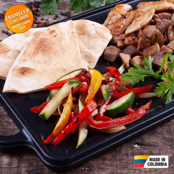 Grillplatte VIC-38793 Schwarz - Gusseisen - 21 x 1 x 33 cm