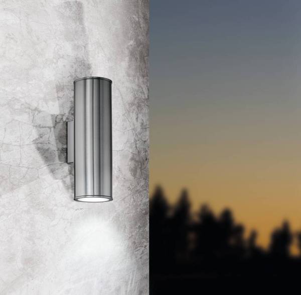 LED-Außenwandleuchte Rigan Fina II Graumetallic