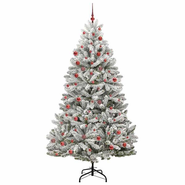 Künstlicher Weihnachtsbaum 3030856-6 Grün - Rot - Weiß - 106 x 210 x 106 cm