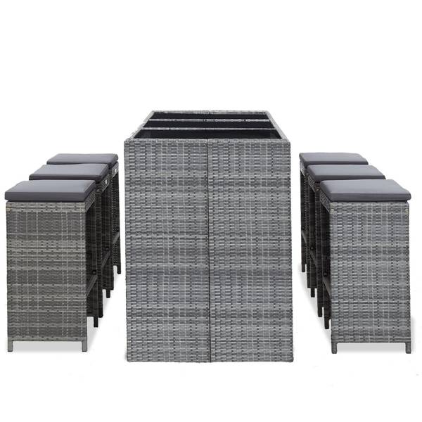 Bar de jardin 3001940 (lot de 7) Anthracite - Gris