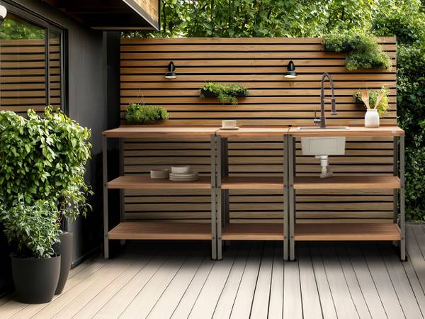 Gartenküche IVREA Breite: 80 cm