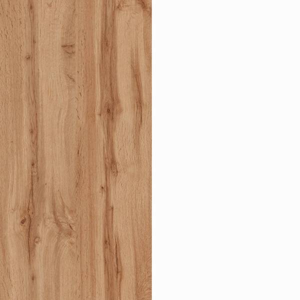 Kücheninsel Abern Weiß - Holzwerkstoff - 90 x 90 x 160 cm