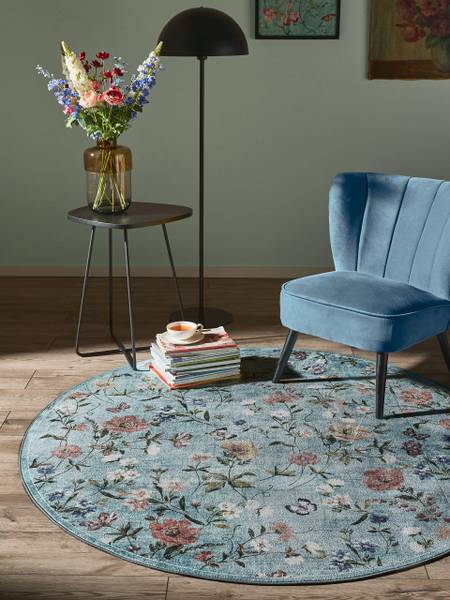 Tapis lavables Milly Multicolore - Turquoise