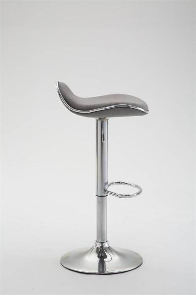 Barhocker Shanghai Hellgrau - Silber