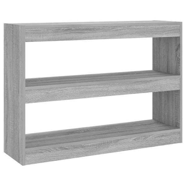 Bücherregal D7077 Grau - Holzwerkstoff - 30 x 72 x 100 cm