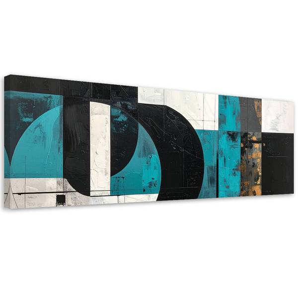 Wandbild Abstrakte Formen 90 x 30 cm