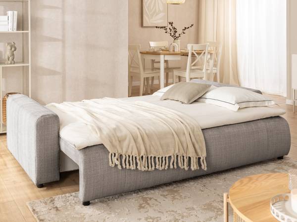 Schlafsofa Calma Taupe - Chenille
